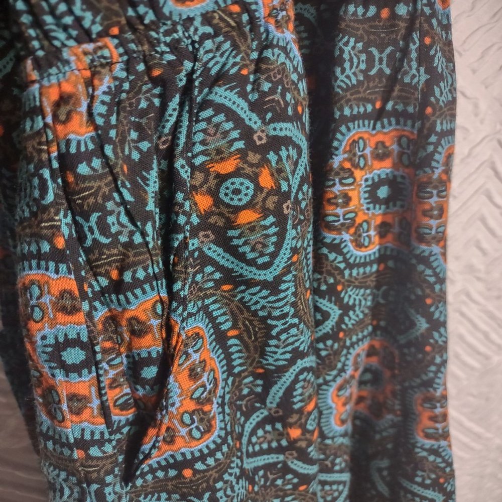 Patrons of Peace Teal Romper - Picture 9 of 11